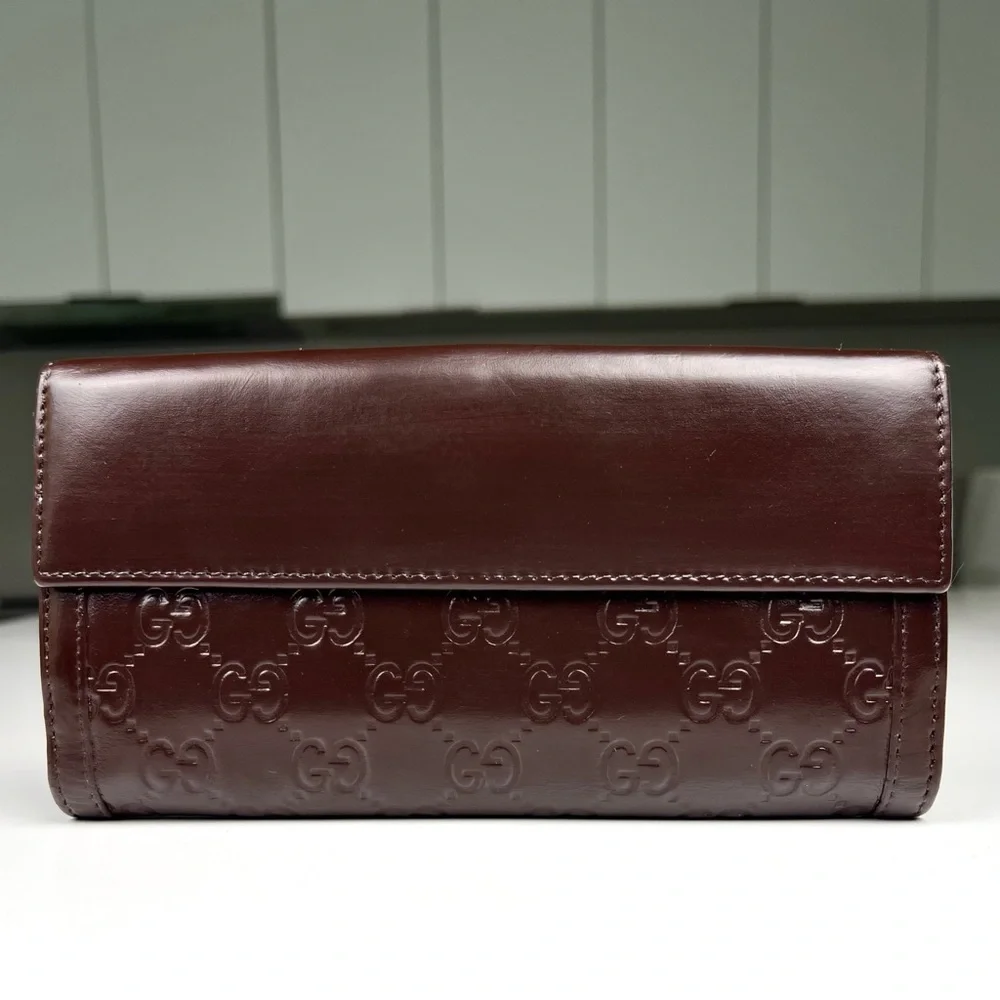 Gucci Brown Leather Wallet - Picture 2 of 8
